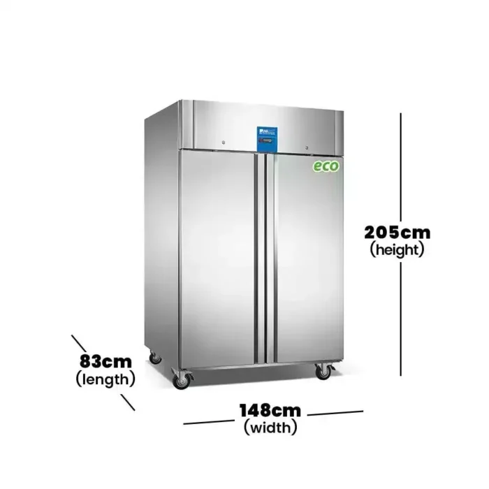 Double Door Upright Chiller Lava Inox LV1480TN2 - Image 2